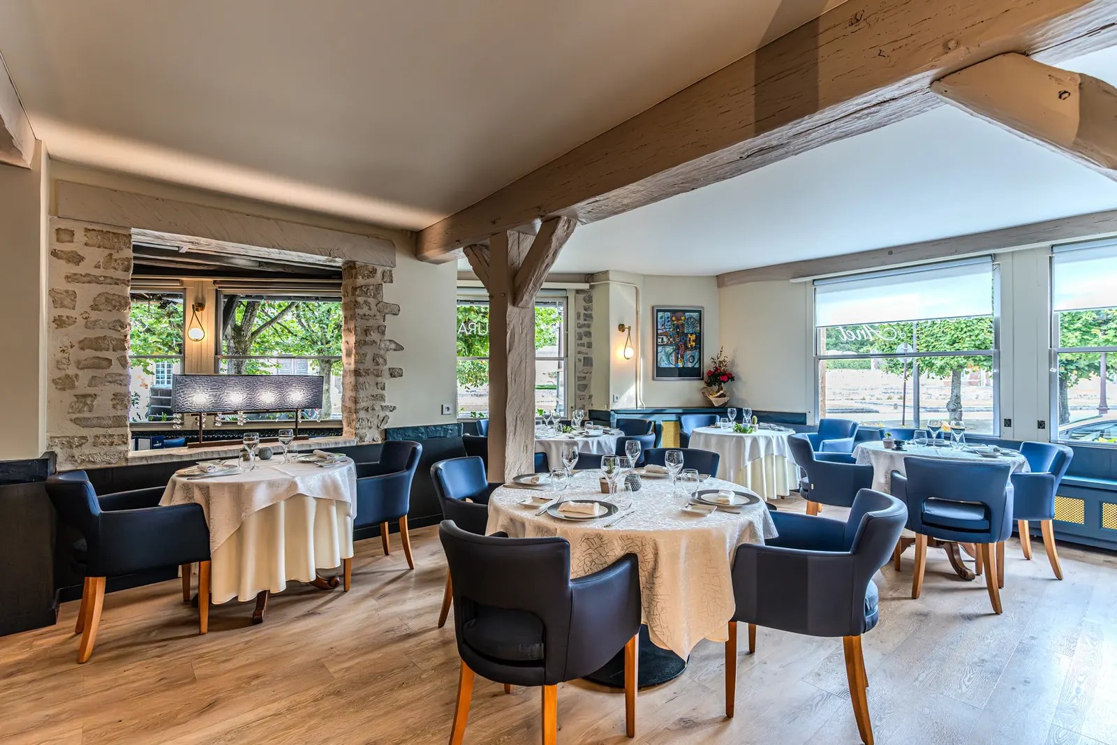 Salle du restaurant Le Manoir d’Anet